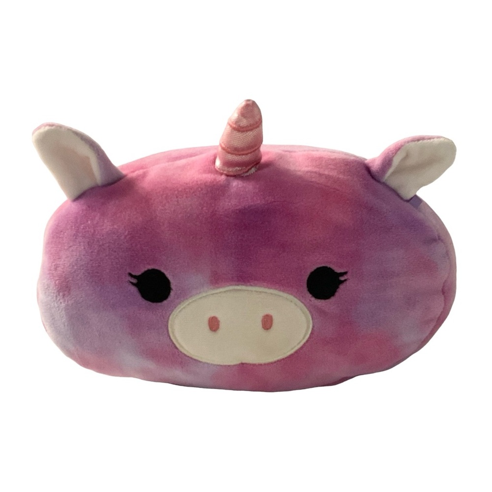 Squihmallow Stackable Lola Pink and Purple Unicorn Plush Tie Dye Item 0278
